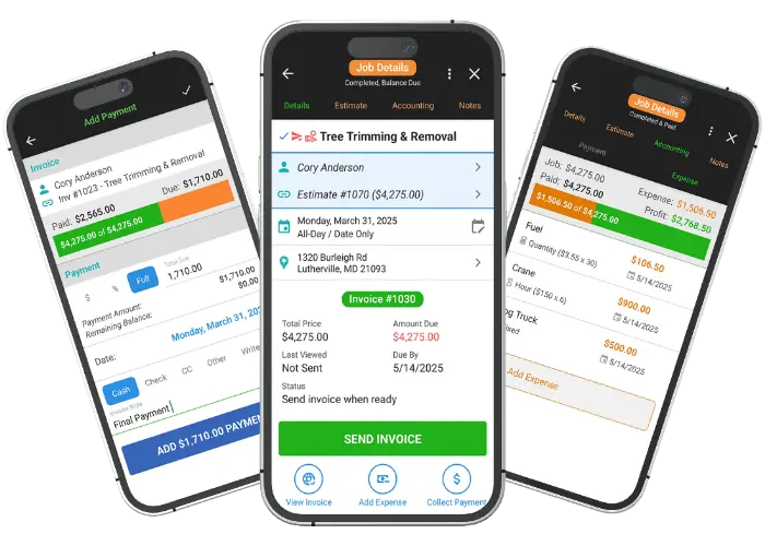 WorkQuote App Accounting Features