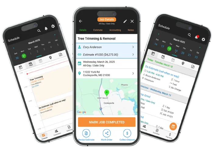WorkQuote App Job Scheduling Features