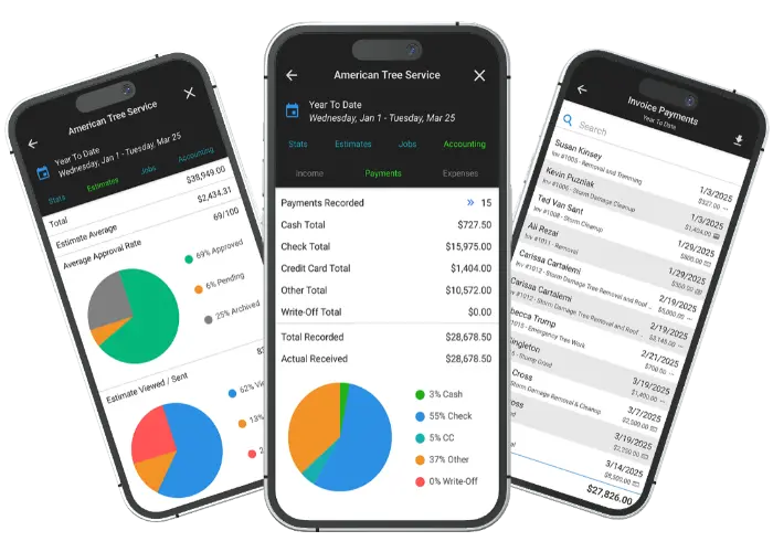 WorkQuote App Reporting Features